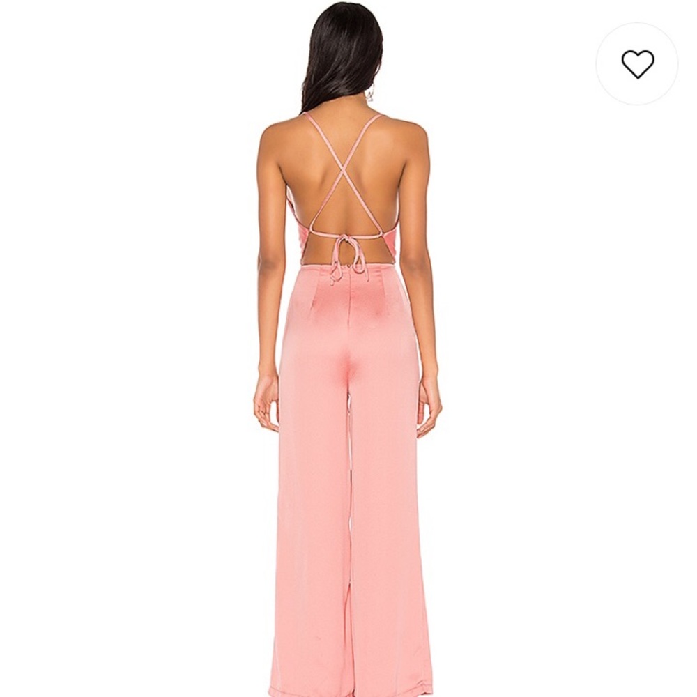 Karoline Cowl Neck Jumpsuit in Blush - Picture 3 of 8